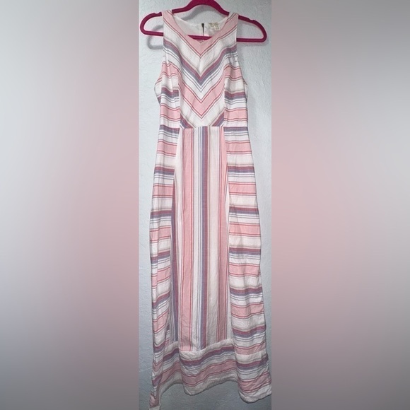 Japna Women's Sleeveless Striped Maxi Dress - Picture 1 of 8